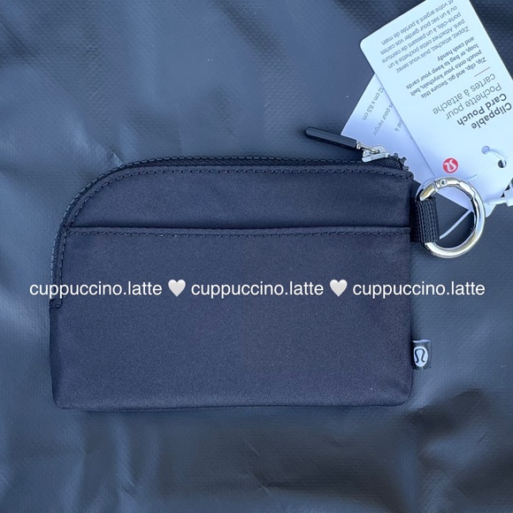 🖤NWT🖤Lululemon Athletica ‘Clippable Card Pouch’ Wallet in Black - Picture 6 of 12